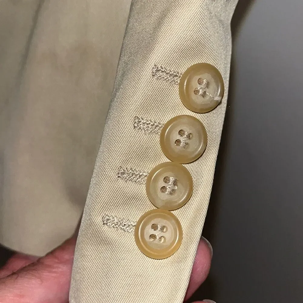 J. Crew 2 button narrow lapel cotton summer tan beige sportcoat Jacket Blazer